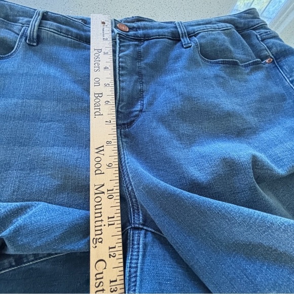 Talbots Womens Plus Size 18W Stretch Denim Cropped Jeans High-Waist Jegging Crop - Picture 9 of 14